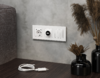 Миниатюра фото розетки 2usb с+c 20w (быстрая зарядка) с/з на винтовых зажимах 16a-250v ambrella volt quant alfa ma110510 | 220svet.ru